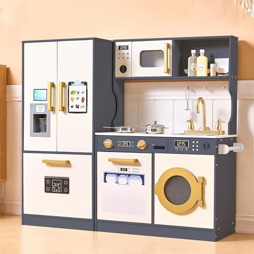 Kids Kitchen Playset with Storage and Accessories