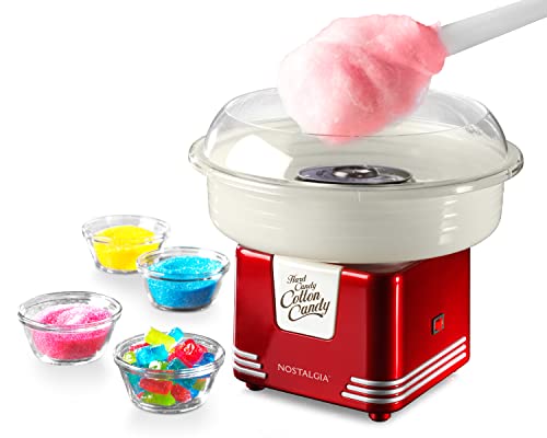 Nostalgia Retro Cotton Candy Machine with Accessories