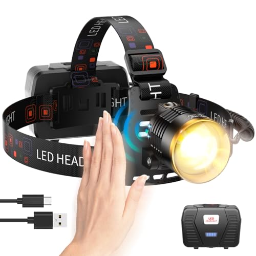 SKYFIRE Rechargeable LED Headlamp, 3000 Lumens, Waterproof