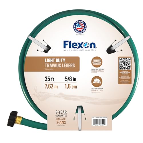 Flexon 5/8-Inch 25-Foot Reinforced Garden Hose
