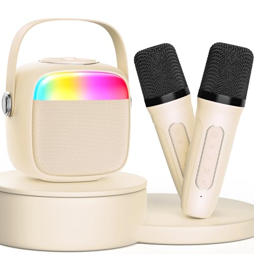 Karaoke Machine with 2 Microphones for Kids