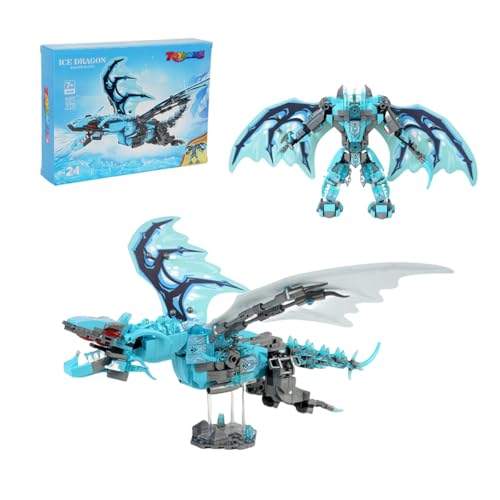 Dinosaur Toys Large Ice Dragon and Mech Set
