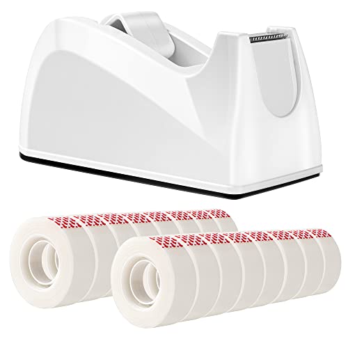 256 Pack Amazon Basics Tape with Dispenser (3/4" x 1300")