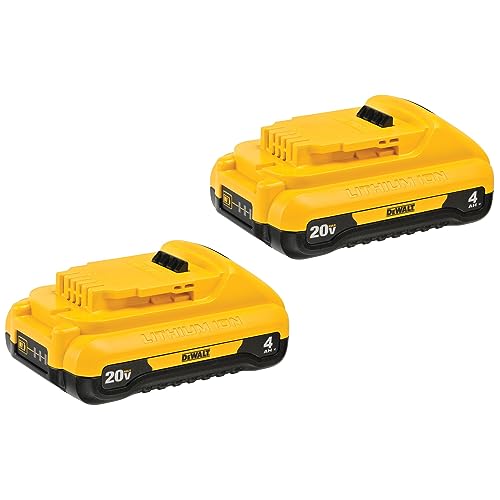 2 Pack DEWALT 20V MAX 4Ah Lithium Battery