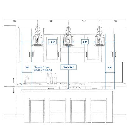 Progress Lighting 5-Light Modern Chandelier Antique Bronze