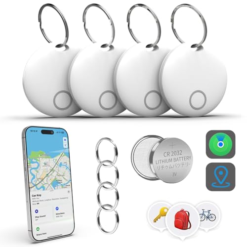 4 Pack Bluetooth Item Tracker Tags for Apple