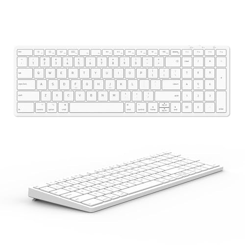 Rechargeable Bluetooth Wireless Keyboard with Numeric Keypad