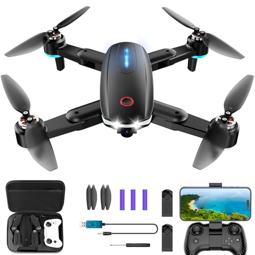 2 Battery 1080P FPV Foldable Camera Drone