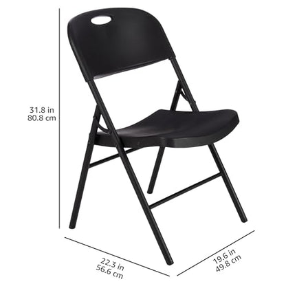 6-Pack Foldable Plastic Chairs by Amazon Basics