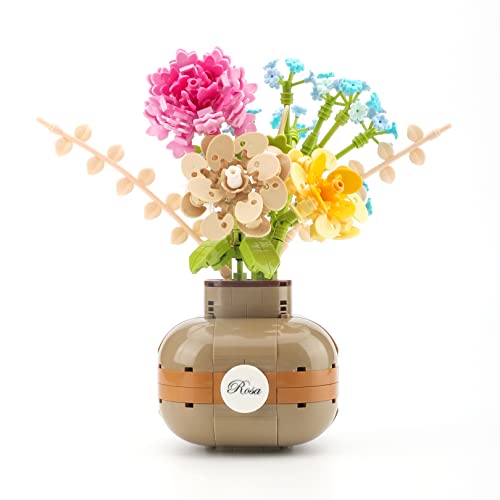 542 Piece Flower Bouquet Building Blocks DIY Set