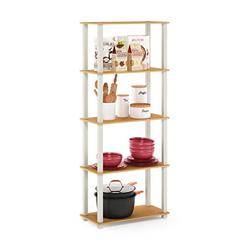 Furinno 5-Tier Multipurpose Shelf and Bookshelf Storage