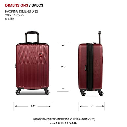 20-Inch SwissGear Expandable Spinner Luggage