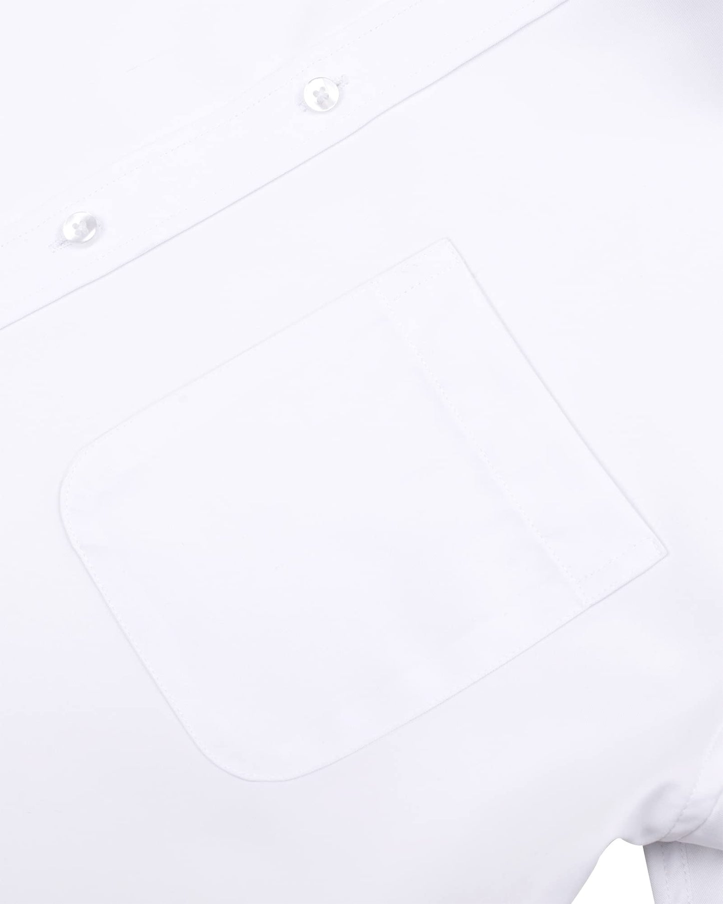 Men's Wrinkle-Free Button Down Dress Shirt White