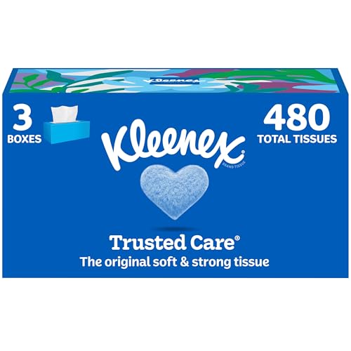 9 Boxes Kleenex Trusted Care Facial Tissues