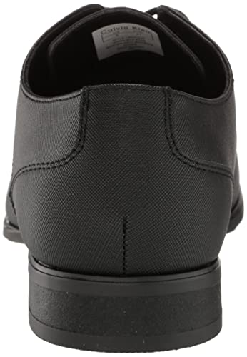 Calvin Klein Men's Brodie Loafers, Black Saffiano 002, 9