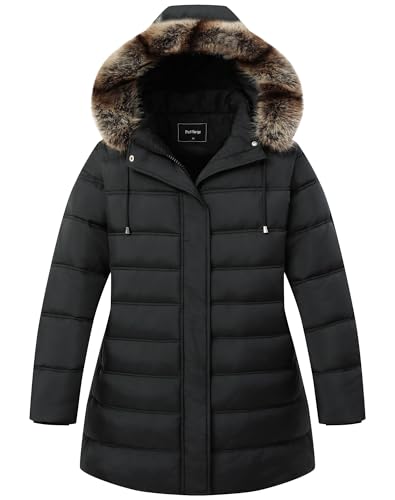 Plus Size Hooded Down Puffer Jacket Coat
