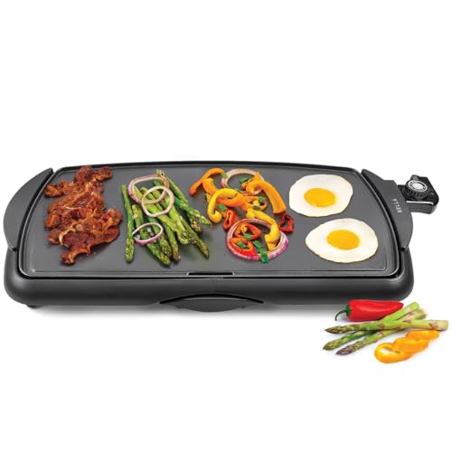 BELLA Nonstick Electric Griddle with Removable Probe