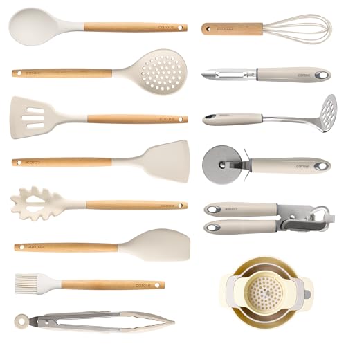 16 Piece Silicone Heat Resistant Cooking Utensil Set