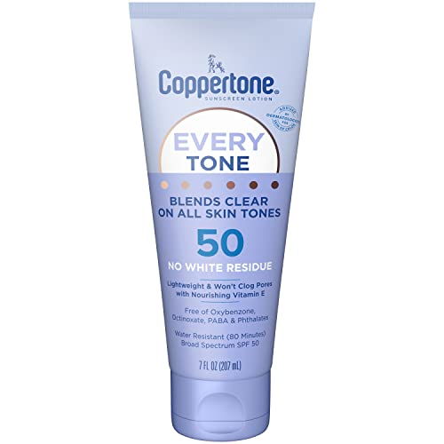 7 oz Coppertone Every Tone SPF 50 Sunscreen Lotion