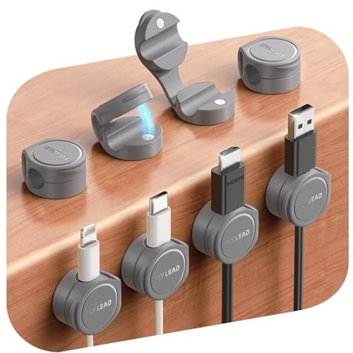 8 Pack Magnetic Silicone Cable Organizer Clips