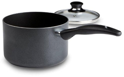 T-fal Specialty Nonstick Handy Pot with Glass Lid 3 Quart Oven Safe 350F Cookware, Pots and Pans, Dishwasher Safe Black