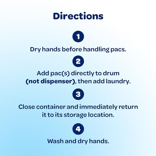 All Mighty Pacs Laundry Detergent with OXI Stain Removers and Whiteners, Free Clear, 56 Count, Pack of 2, 112 Total Loads