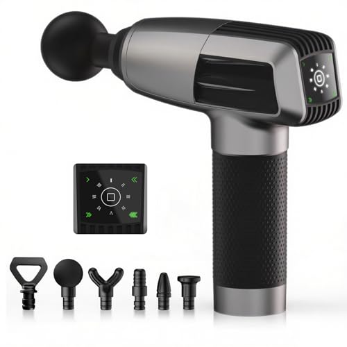 Massage Gun Deep Tissue Massager 6 Heads 8 Speeds