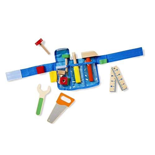 Melissa & Doug Kids Wooden Tool Belt Set