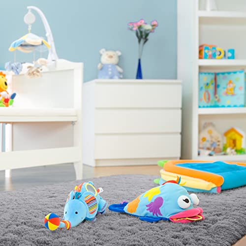 DETUM Grey Rug 6x9 Feet - Fluffy Gray Area Rugs for Bedroom Shaggy 6' X 9' Living Room Rug Soft Rugs for Kids Room Non-Slip Nursery Office Dorm Washable Carpets Home Decor