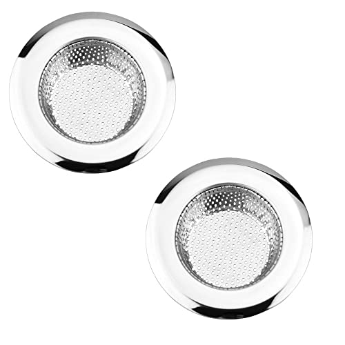 2 Pack Stainless Steel Shower Drain Hair Catcher