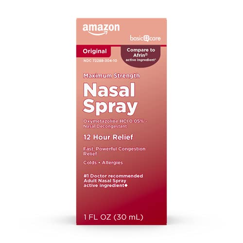 1 fl oz Amazon Basic Care 12 Hour Nasal Spray