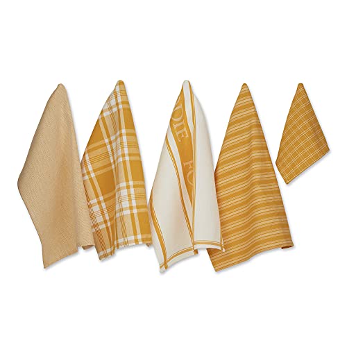 5 Piece Kitchen Dish Towel and Dishcloth Set