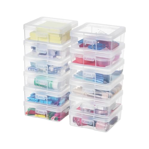 Set 1 Small Plastic Storage Containers with Lids