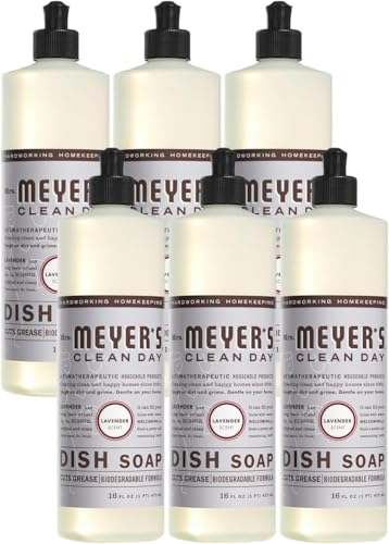 6 Pack Mrs. Meyer’s Lavender Liquid Dish Soap