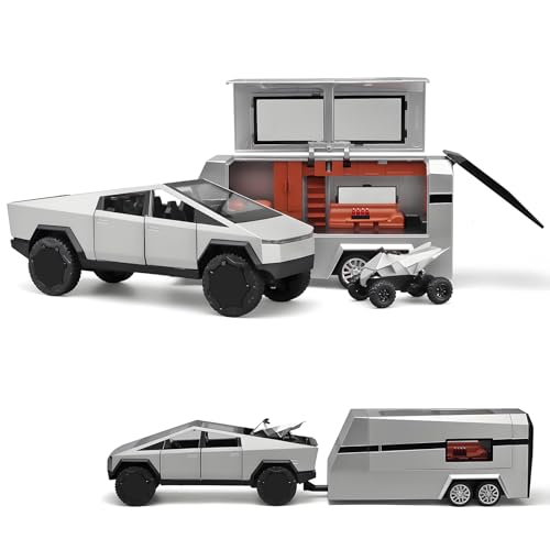 1/24 Diecast Pickup Truck and Trailer Toy Set