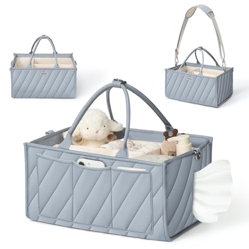 Portable Baby Diaper Caddy Organizer Tote Basket