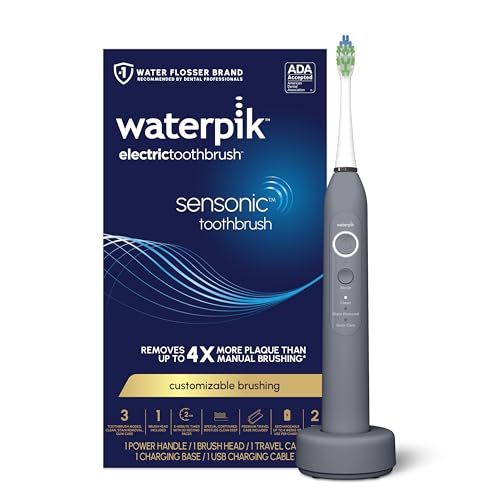 Waterpik Sensonic Rechargeable Sonic Electric Toothbrush Adults