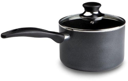 T-fal Specialty Nonstick Handy Pot with Glass Lid 3 Quart Oven Safe 350F Cookware, Pots and Pans, Dishwasher Safe Black