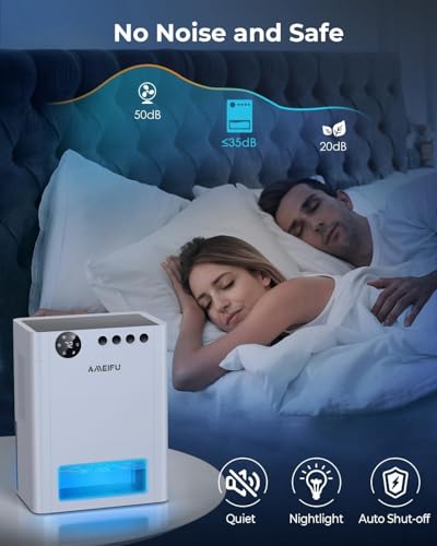 AMEIFU Quiet Dehumidifier for Home & RV