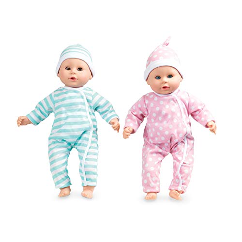 Melissa & Doug 15-Inch Twin Baby Dolls Set