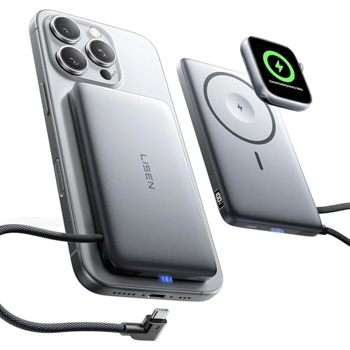 10000mAh MagSafe Power Bank for iPhone and Apple Watch