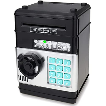 Yoego Piggy Bank for Kids,Electronic Password Piggy Bank Kids Safe Bank Mini ATM Piggy Bank Toy for 3-14 Year Old Boys and Girls