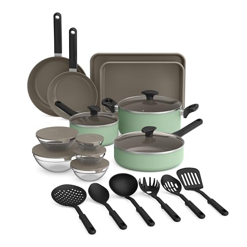 21 Piece Ceramic Nonstick Kitchen Cookware Set