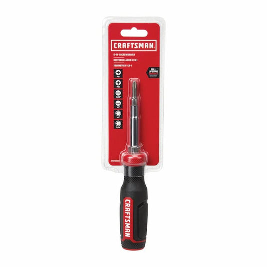 CRAFTSMAN Screwdriver with 6 Multi-Bits Storage