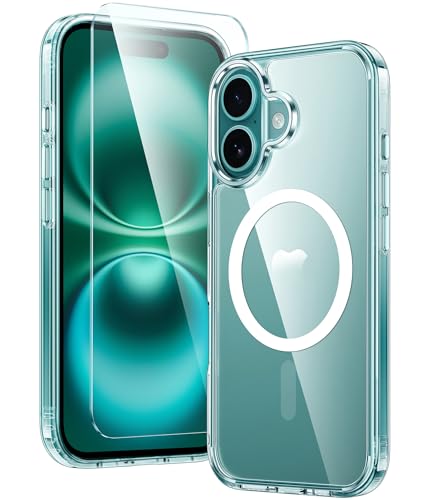 iPhone 16 Magnetic Clear Case Military Grade Protection