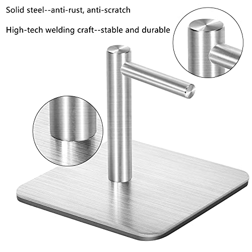 Magnetic Paper Towel Holder Heavy Duty Steel Holder with Magnetic Backing - Fit for Large Paper Towels or Use as Hook for Kitchen, Storage Closets, Grill, Garage (magnetic-1pair-brushed)