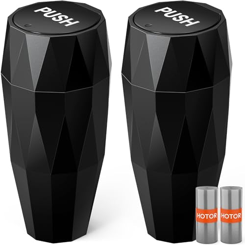 2 Pack Car Trash Can with Lid and Bags