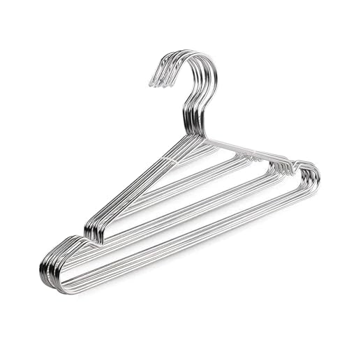 5 Pack Stainless Steel One-Handed Clothes Hangers