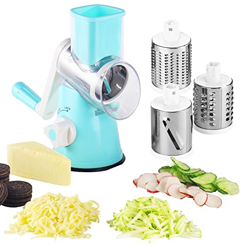 3-in-1 Rotary Cheese Grater and Vegetable Shredder