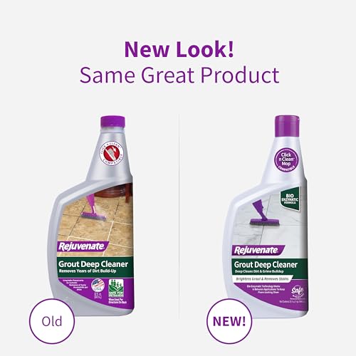 Rejuvenate Grout Deep Cleaner Cleaning Formula Instantly Removes Years of Dirt Build-Up to Restore Grout to the Original Color (32 fl oz)
